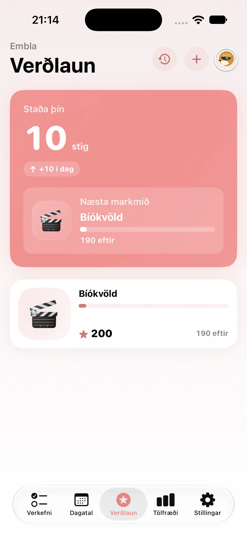 Vigdís verðlaunakerfi