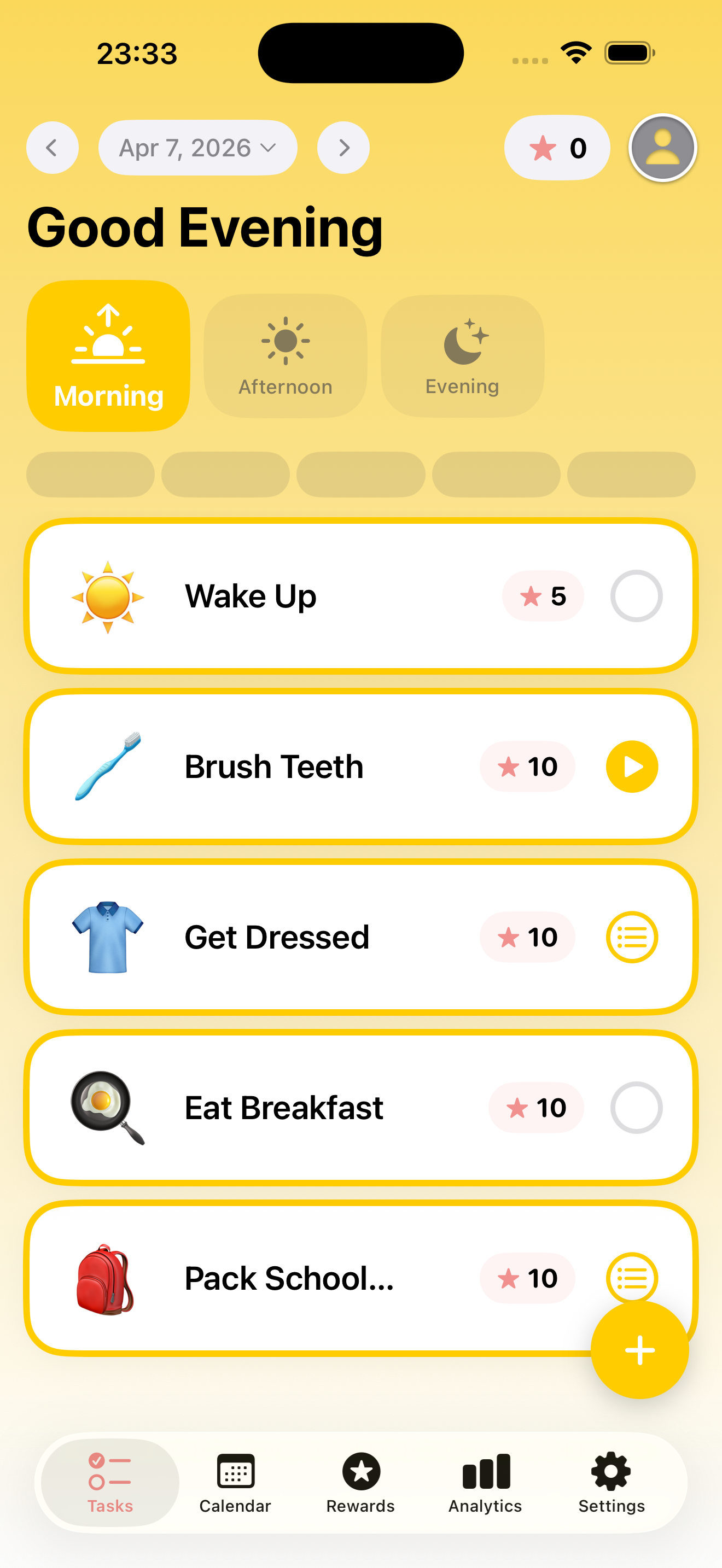 Vigdís App - Dagleg rútína